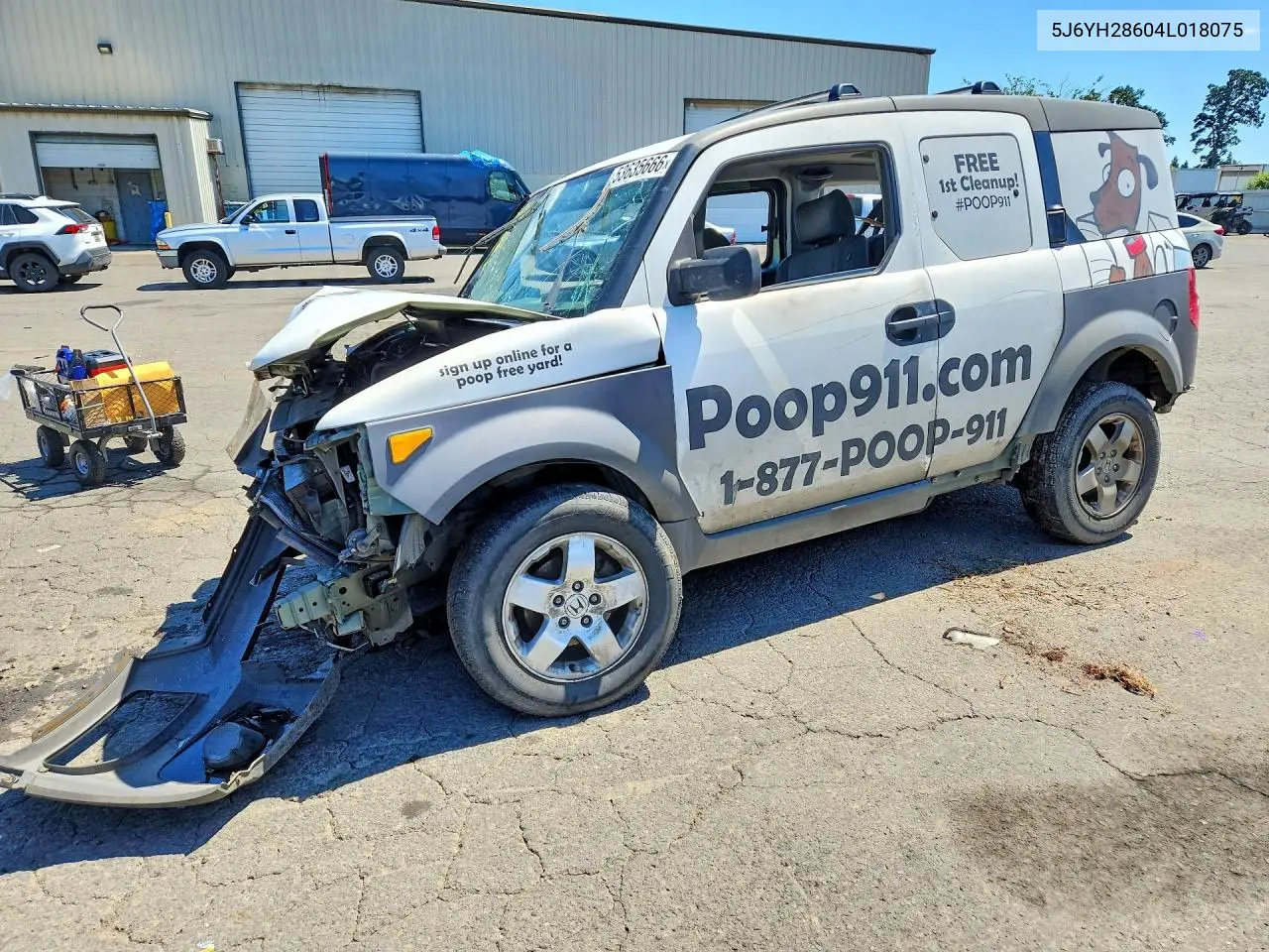 2004 Honda Element Ex VIN: 5J6YH28604L018075 Lot: 53635666