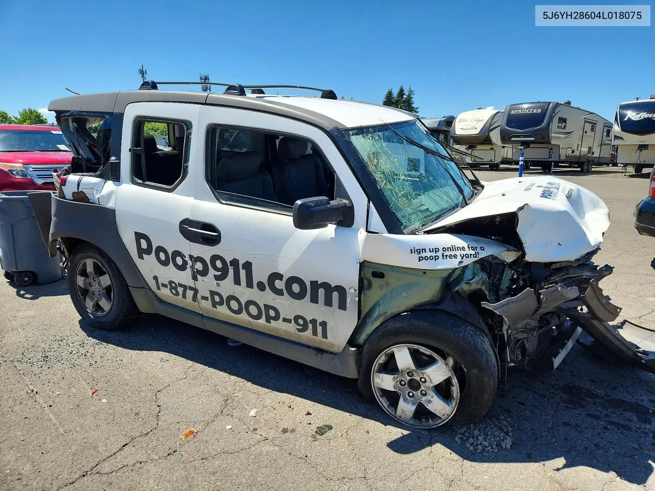 2004 Honda Element Ex VIN: 5J6YH28604L018075 Lot: 53635666