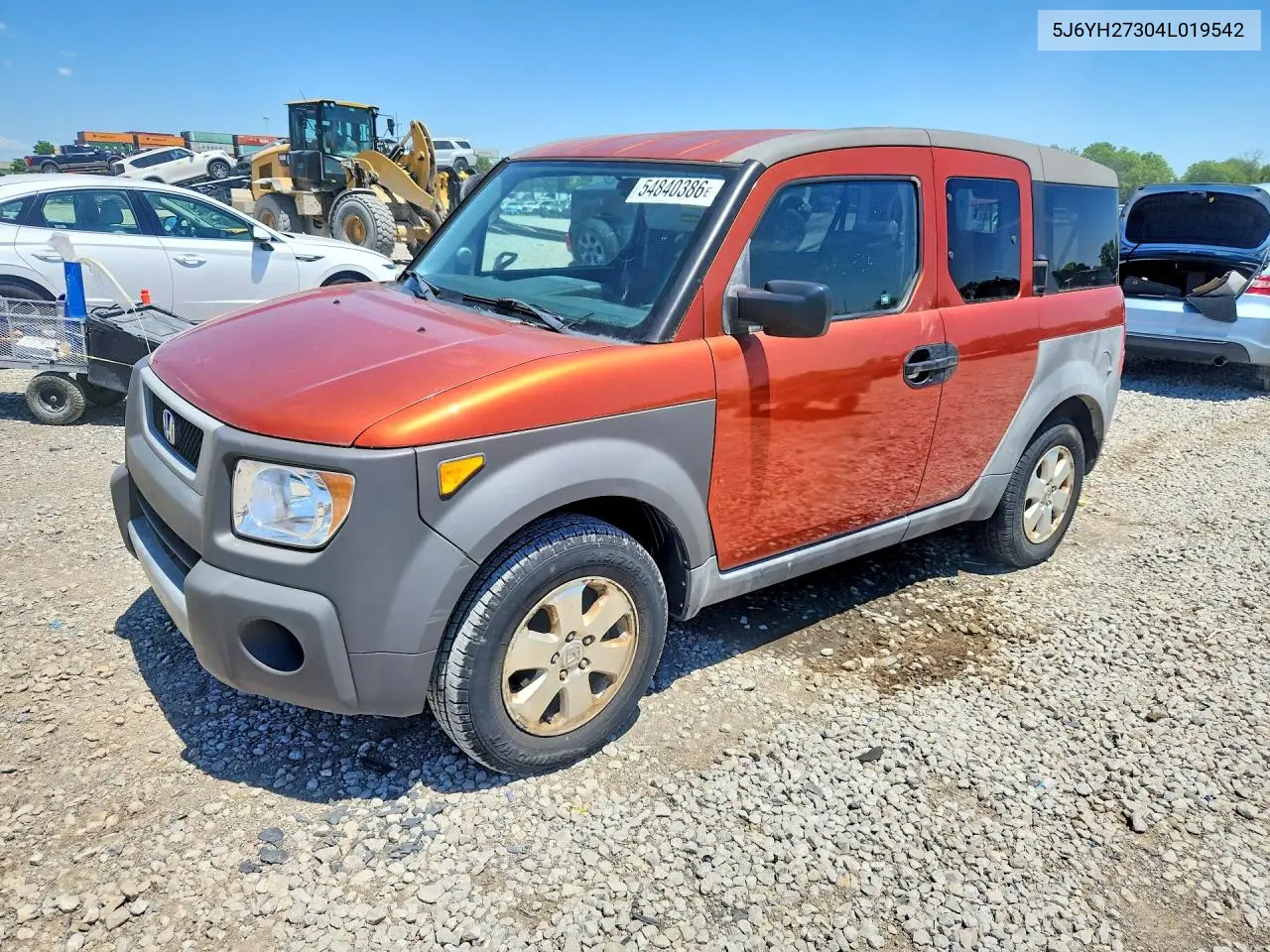 2004 Honda Element Lx VIN: 5J6YH27304L019542 Lot: 54840386