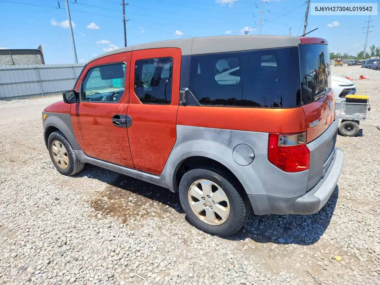2004 Honda Element Lx VIN: 5J6YH27304L019542 Lot: 54840386