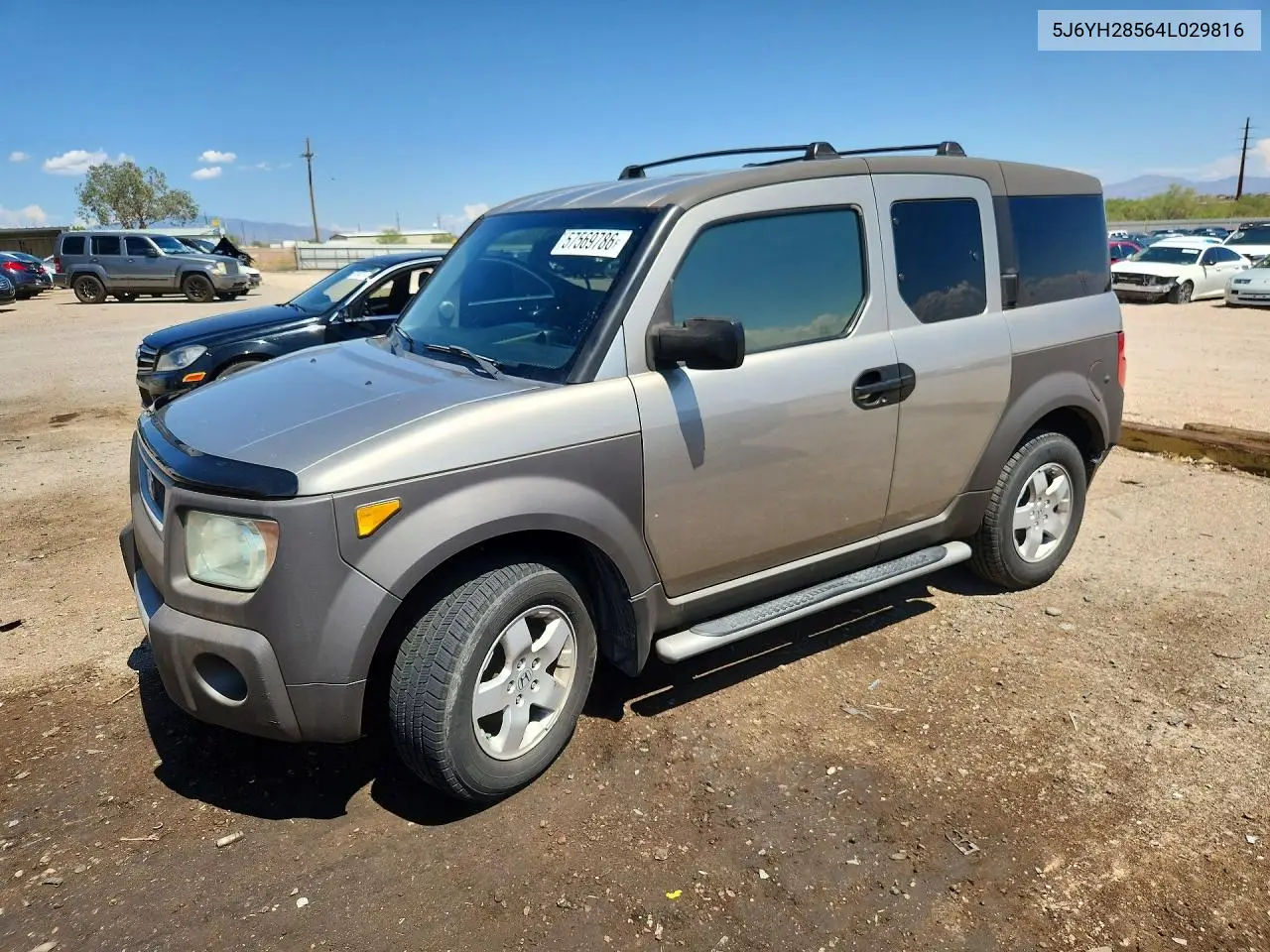 2004 Honda Element Ex VIN: 5J6YH28564L029816 Lot: 57569786