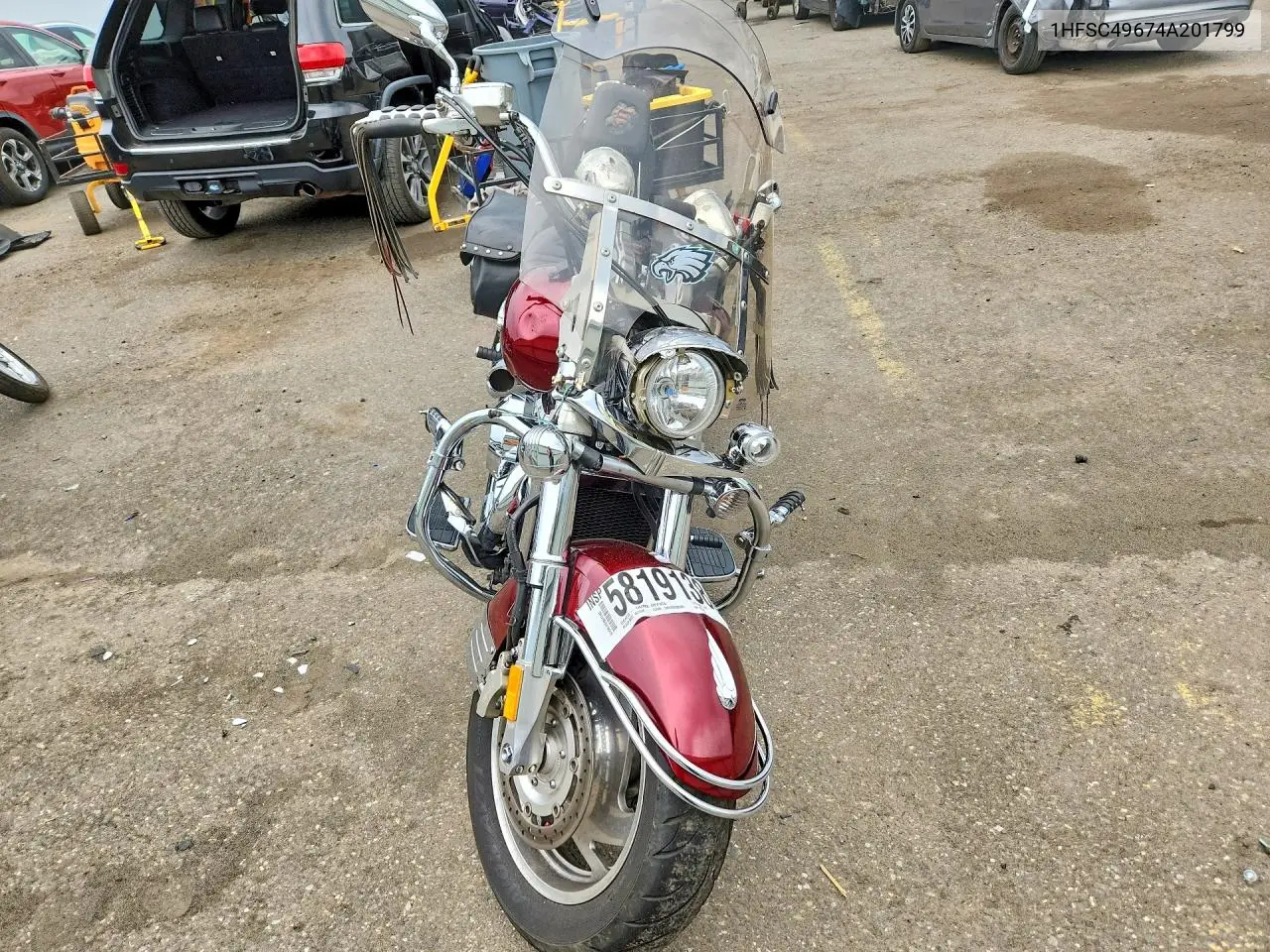 2004 Honda Vtx1800 R3 VIN: 1HFSC49674A201799 Lot: 58191386
