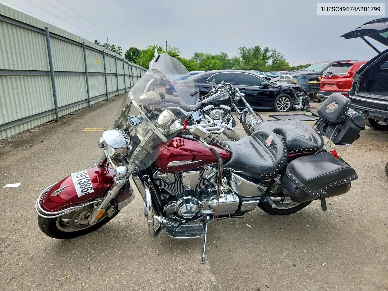 2004 Honda Vtx1800 R3 VIN: 1HFSC49674A201799 Lot: 58191386