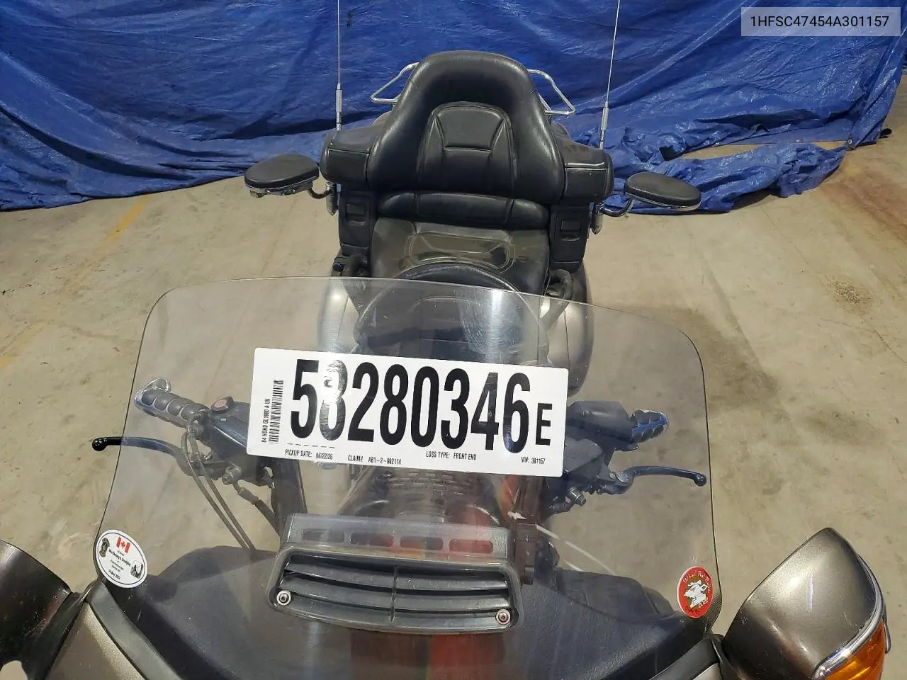 2004 Honda Gl1800 A VIN: 1HFSC47454A301157 Lot: 58280346