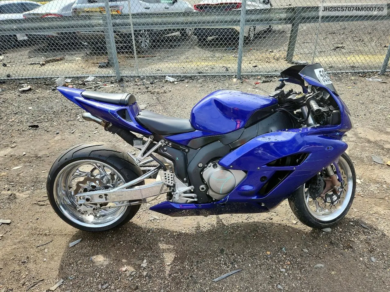 2004 Honda Cbr1000 Rr VIN: JH2SC57074M000750 Lot: 59594456