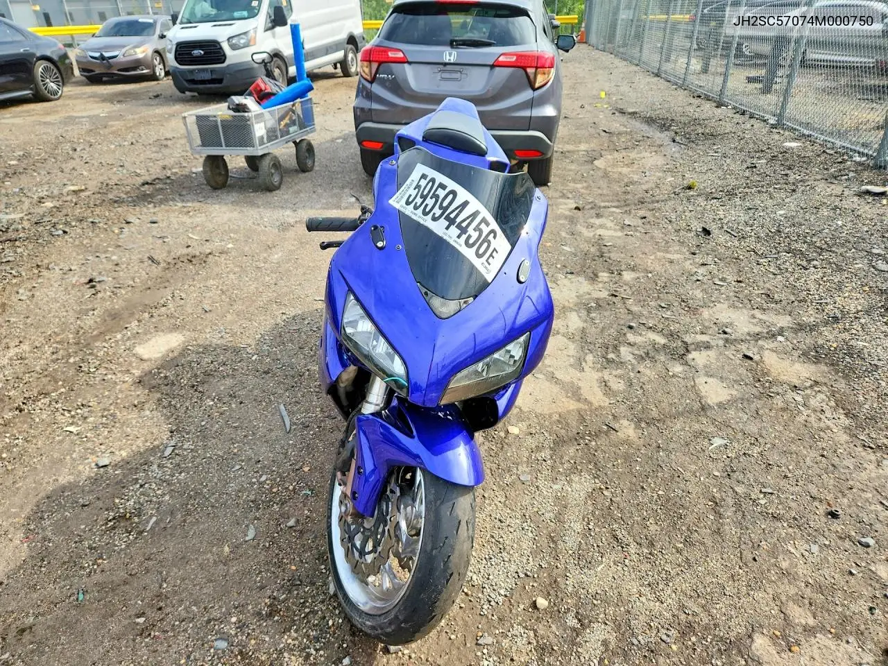 2004 Honda Cbr1000 Rr VIN: JH2SC57074M000750 Lot: 59594456