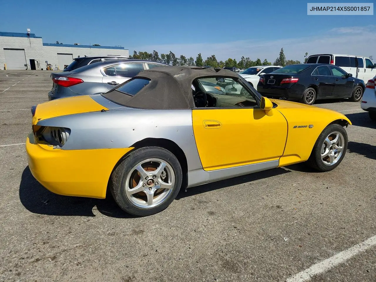 2005 Honda S2000 VIN: JHMAP214X5S001857 Lot: 48648596