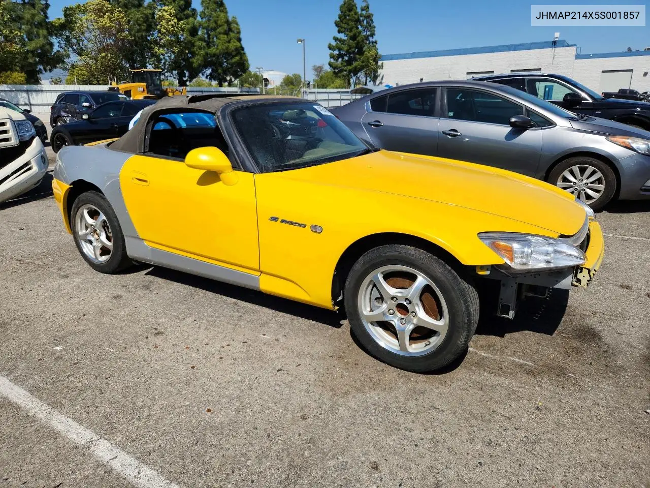 2005 Honda S2000 VIN: JHMAP214X5S001857 Lot: 48648596