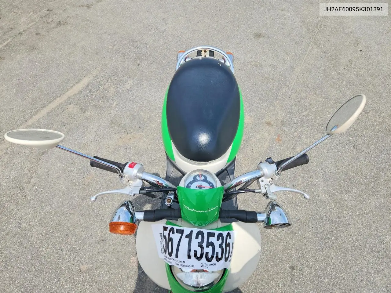 2005 Honda Chf50 VIN: JH2AF60095K301391 Lot: 56713536