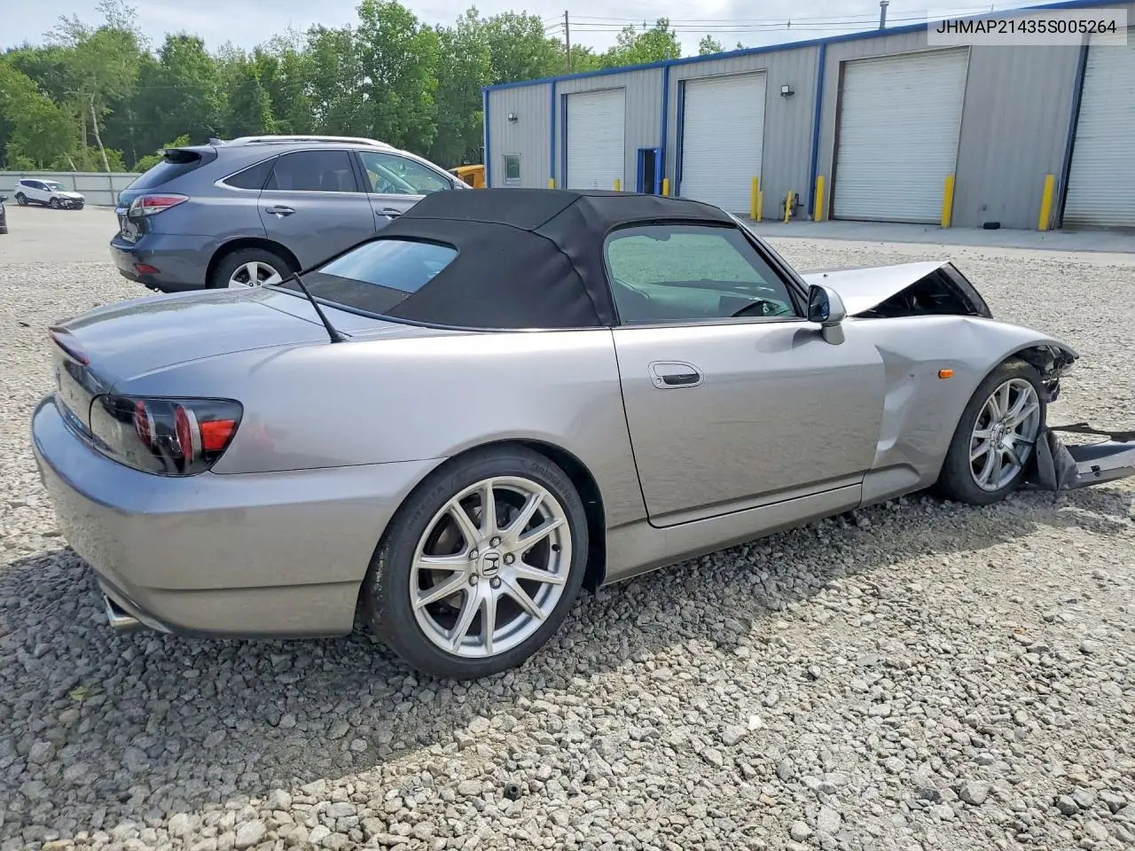 2005 Honda S2000 VIN: JHMAP21435S005264 Lot: 58109976