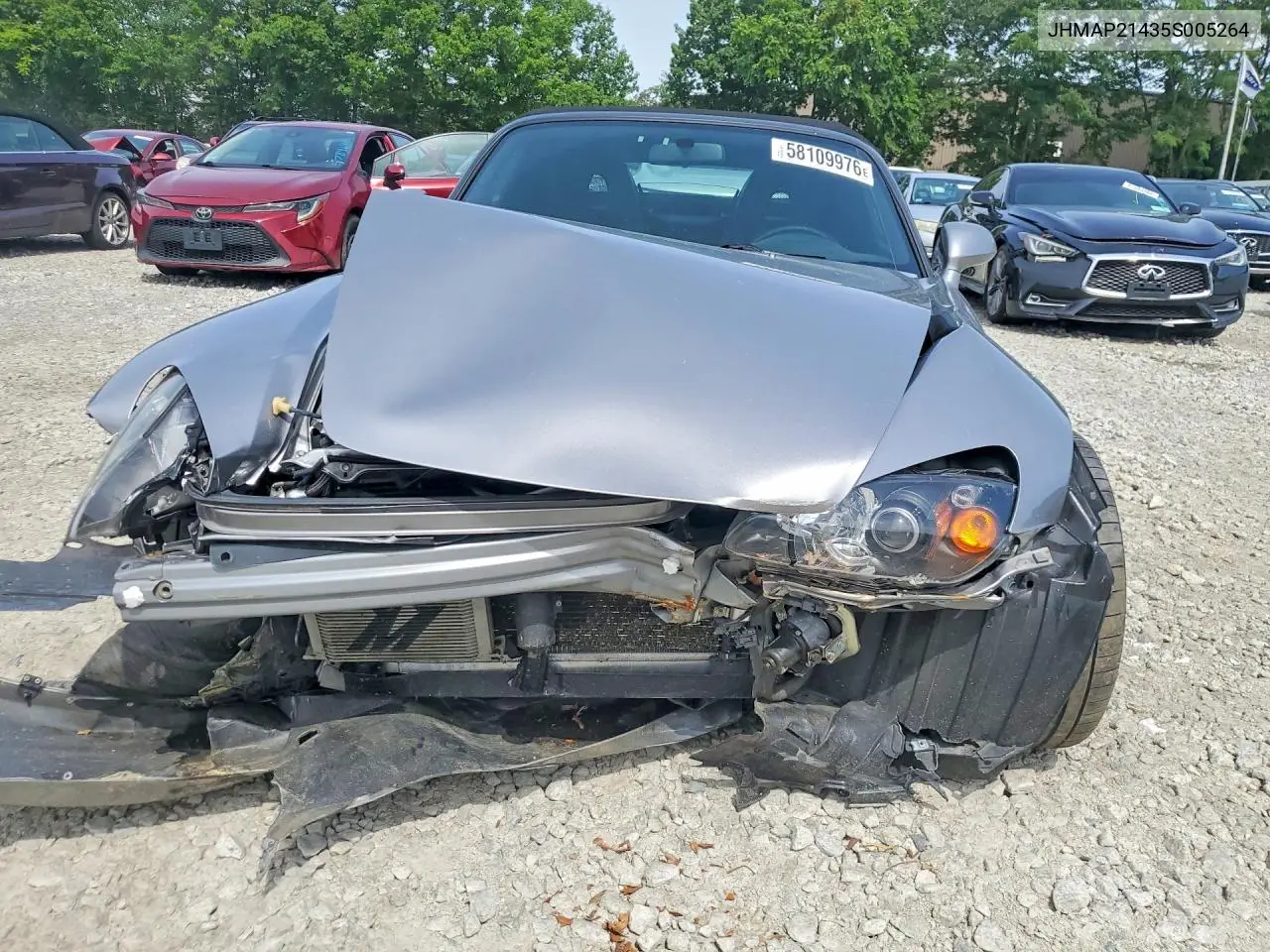 2005 Honda S2000 VIN: JHMAP21435S005264 Lot: 58109976