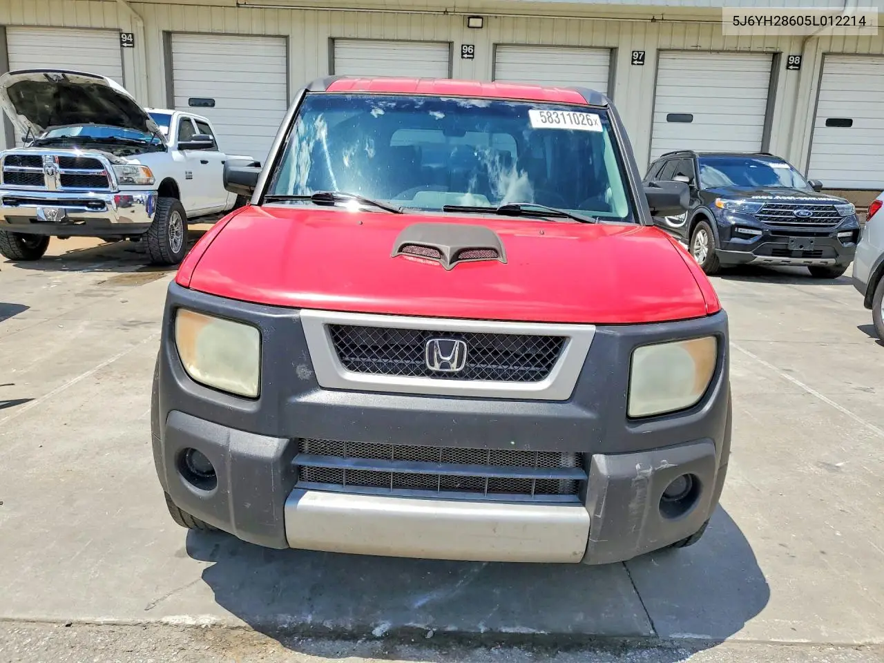 2005 Honda Element Ex VIN: 5J6YH28605L012214 Lot: 58311026