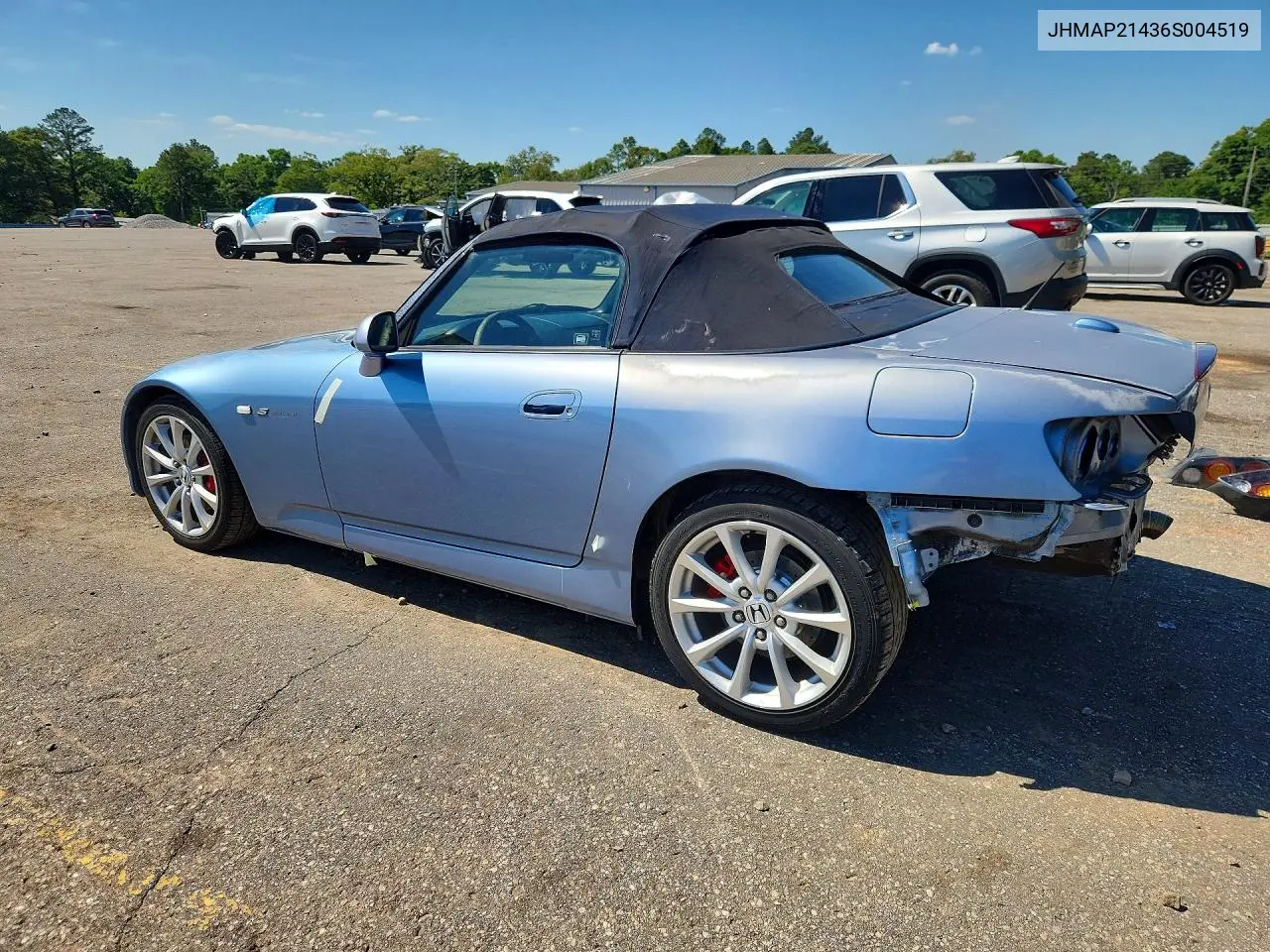 2006 Honda S2000 VIN: JHMAP21436S004519 Lot: 52372076