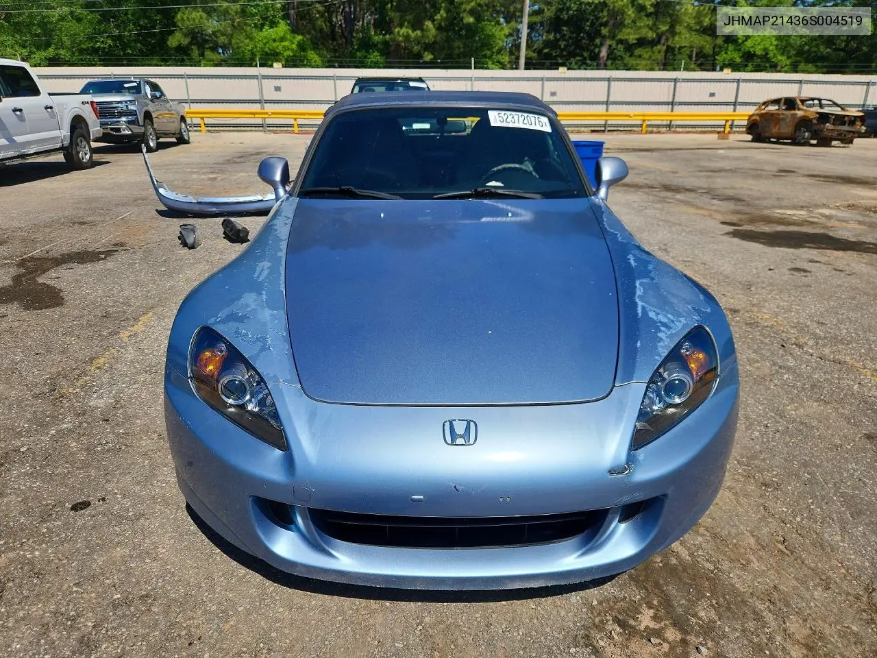 2006 Honda S2000 VIN: JHMAP21436S004519 Lot: 52372076