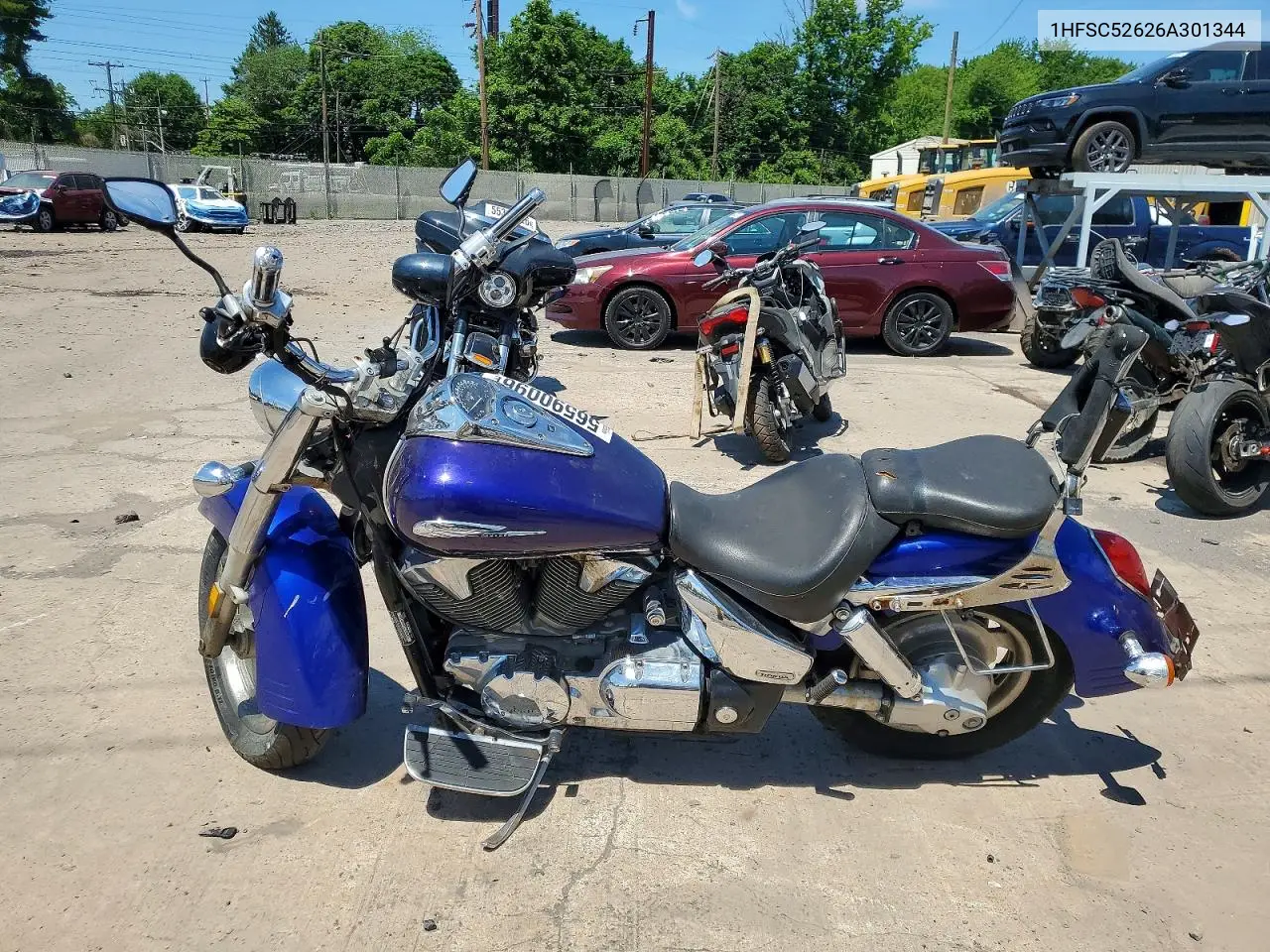 2006 Honda Vtx1300 R VIN: 1HFSC52626A301344 Lot: 56590096