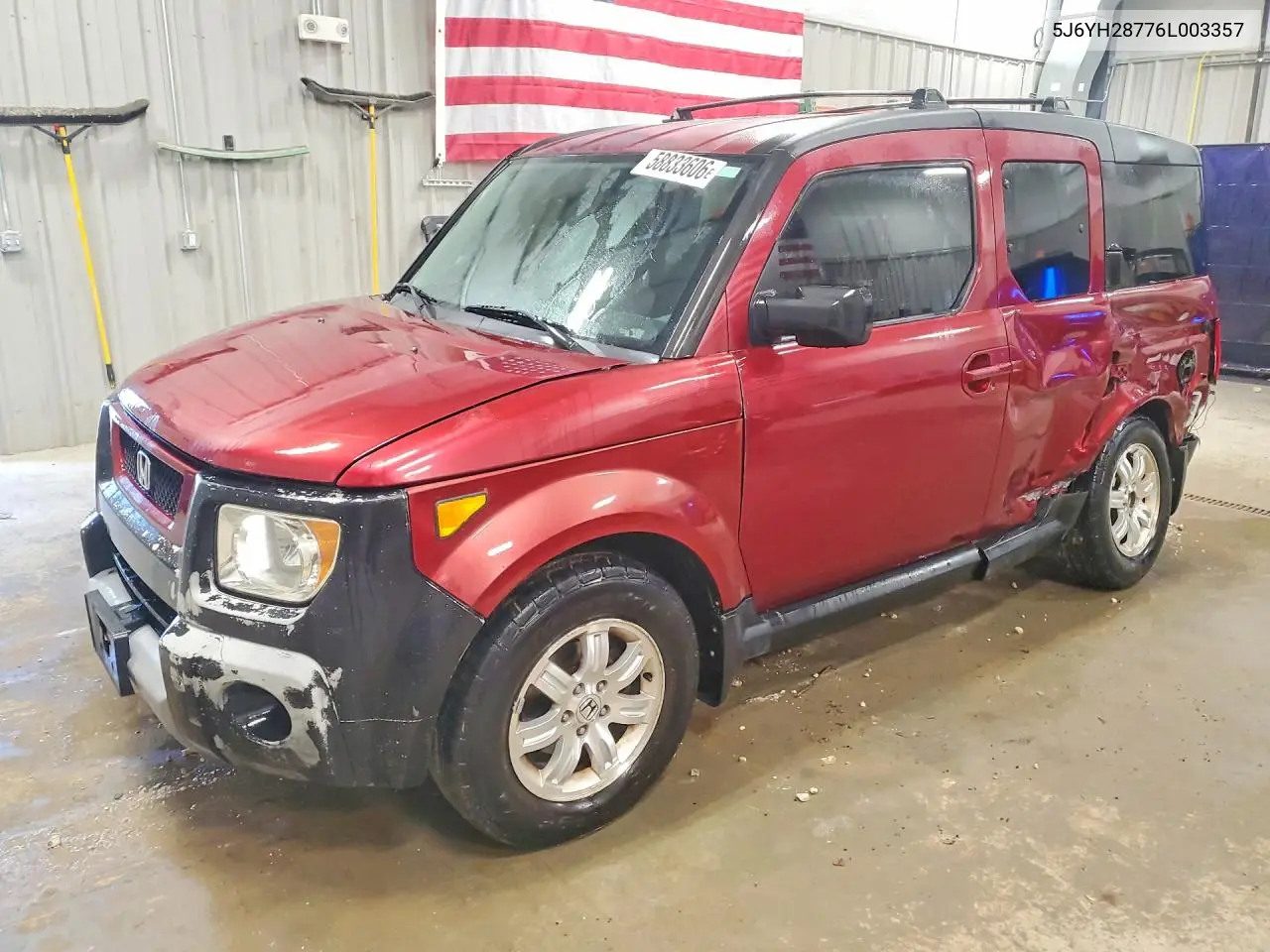 2006 Honda Element Ex VIN: 5J6YH28776L003357 Lot: 58833606