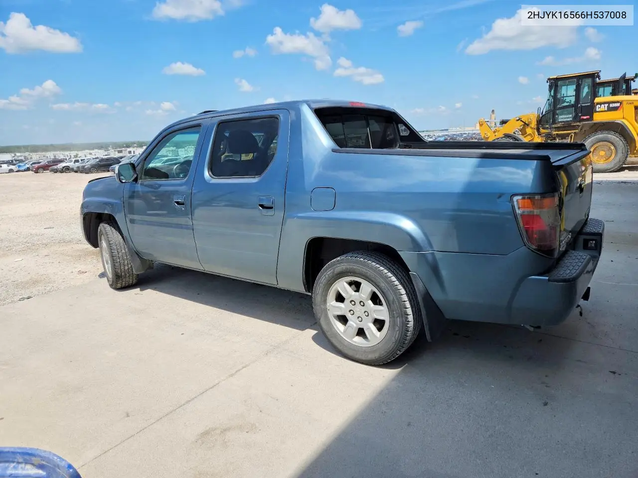 2006 Honda Ridgeline Rtl VIN: 2HJYK16566H537008 Lot: 59956066