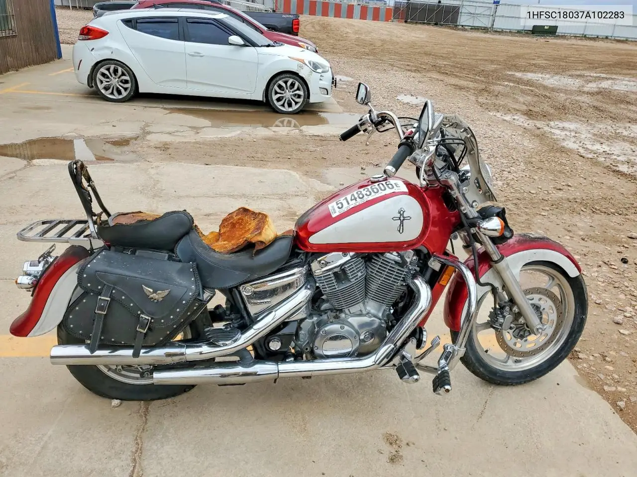 2007 Honda Vt1100 C VIN: 1HFSC18037A102283 Lot: 51483606