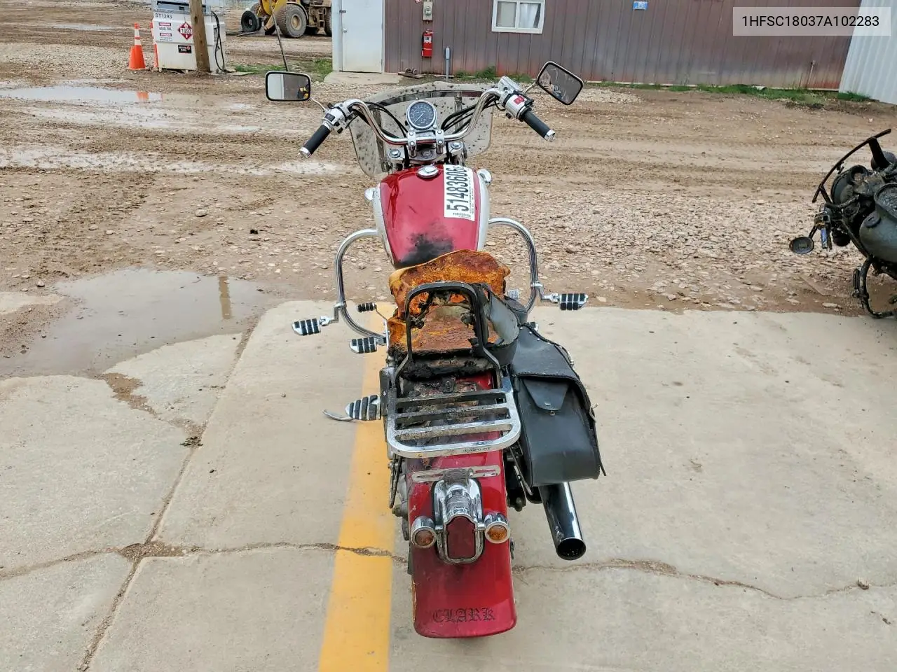 2007 Honda Vt1100 C VIN: 1HFSC18037A102283 Lot: 51483606