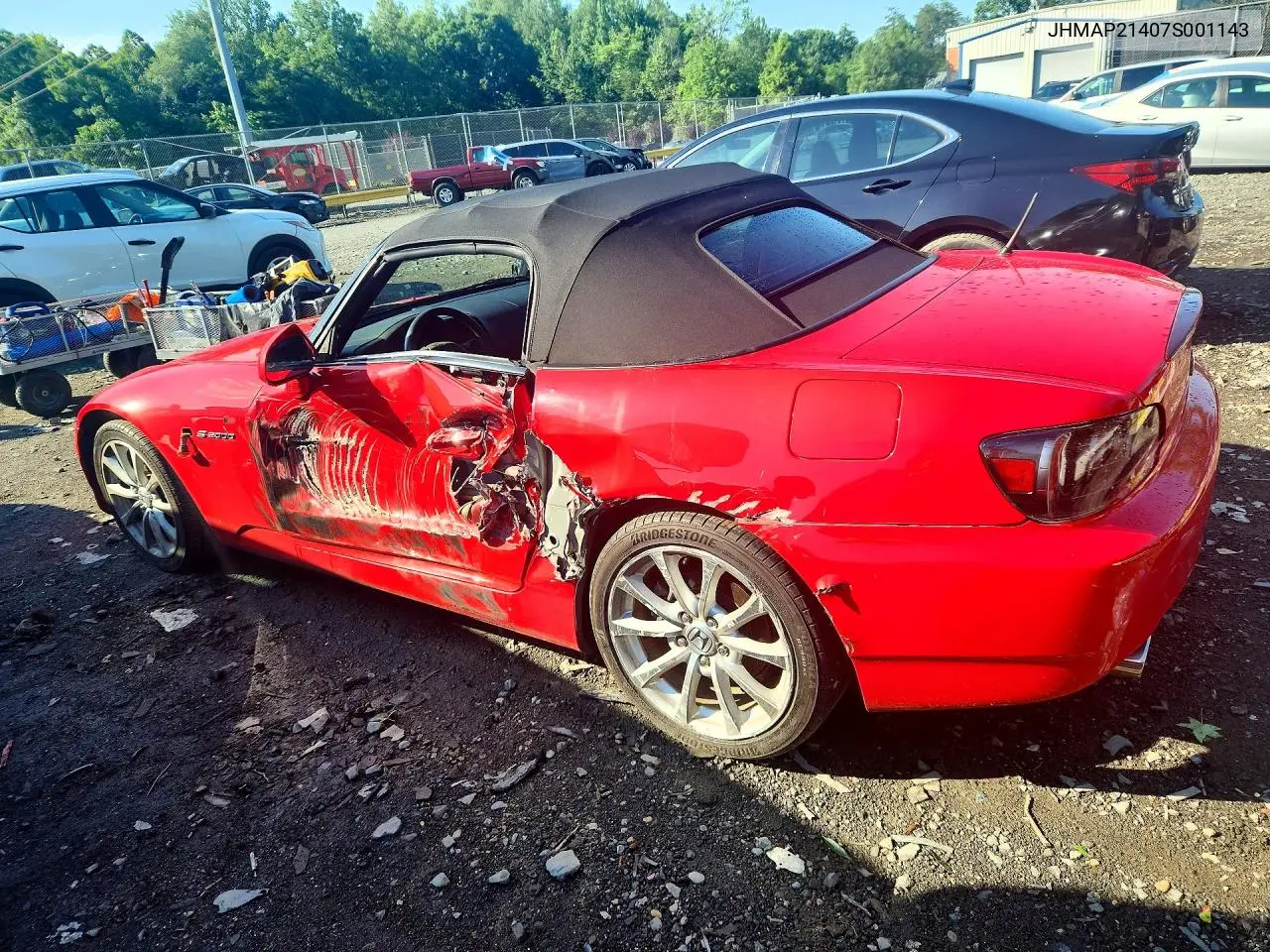 2007 Honda S2000 VIN: JHMAP21407S001143 Lot: 56708476
