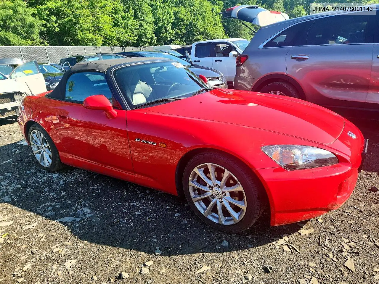 2007 Honda S2000 VIN: JHMAP21407S001143 Lot: 56708476