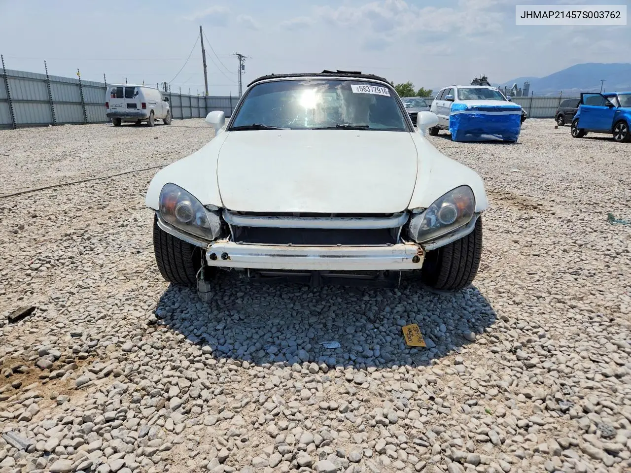 2007 Honda S2000 VIN: JHMAP21457S003762 Lot: 58372916