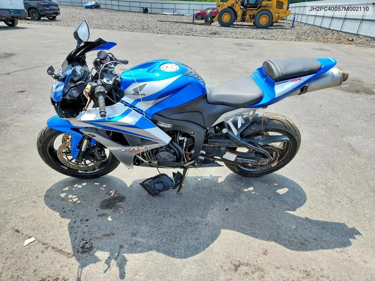 2007 Honda Cbr600 Rr VIN: JH2PC40057M002110 Lot: 61123096