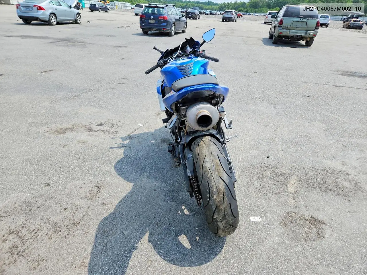 2007 Honda Cbr600 Rr VIN: JH2PC40057M002110 Lot: 61123096