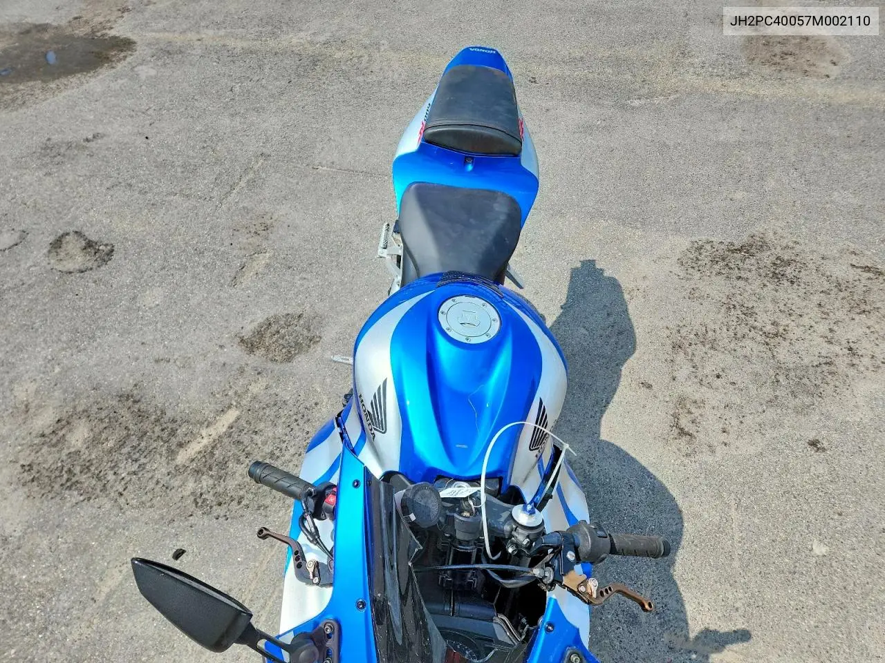 2007 Honda Cbr600 Rr VIN: JH2PC40057M002110 Lot: 61123096