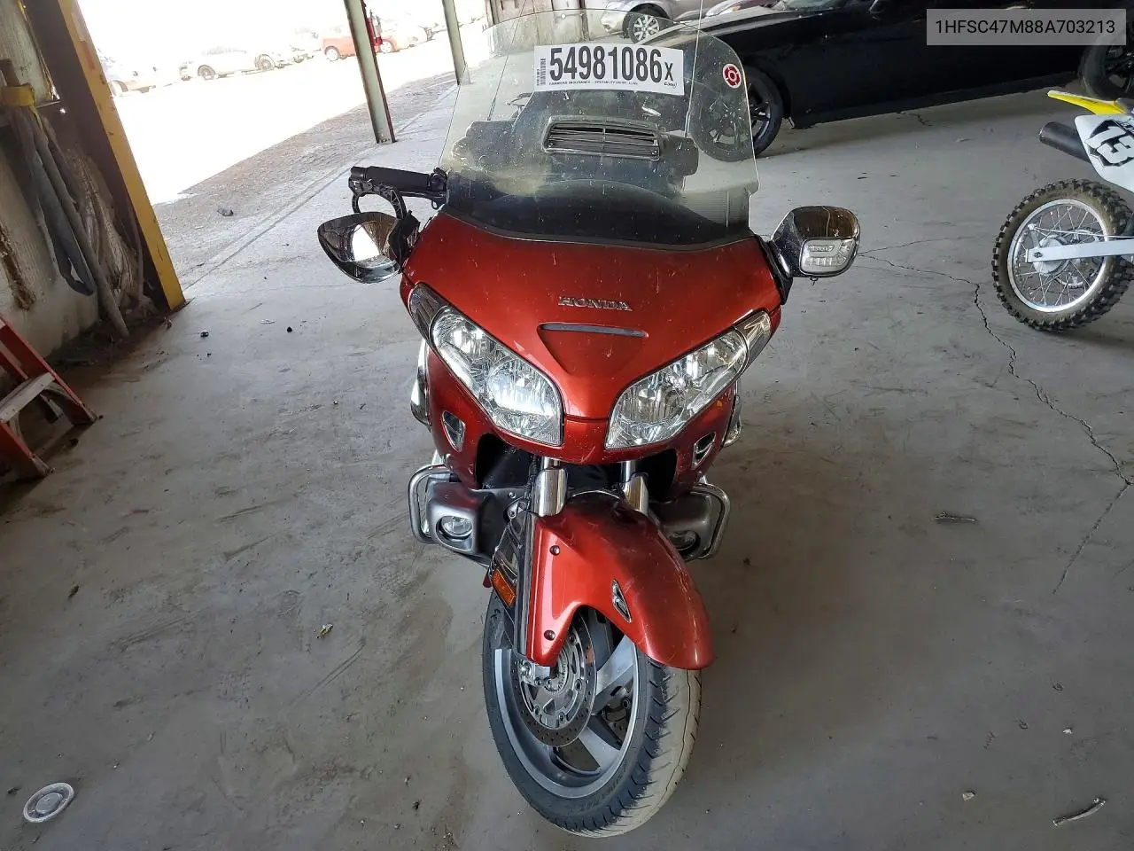 2008 Honda Gl1800 VIN: 1HFSC47M88A703213 Lot: 54981086
