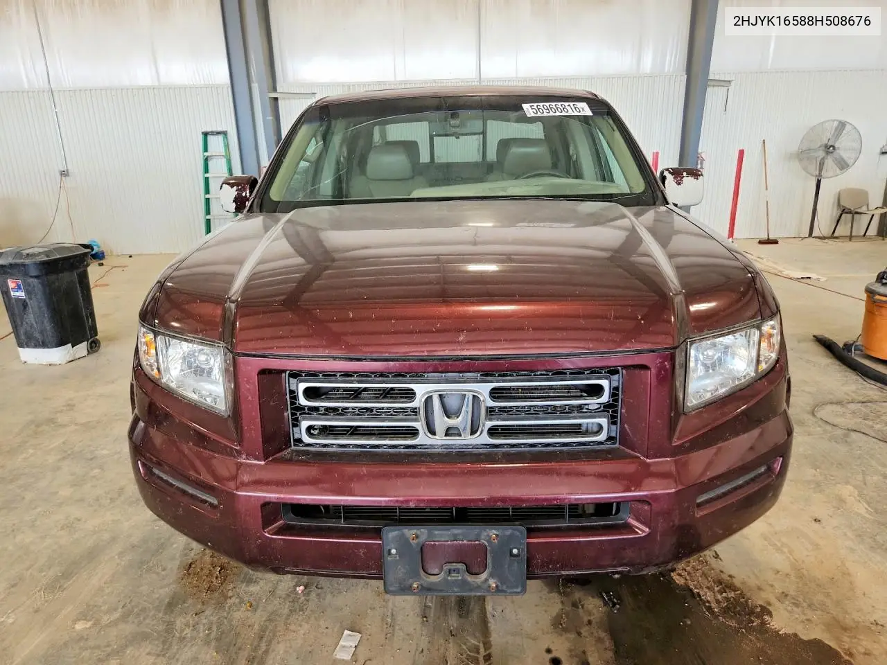 2008 Honda Ridgeline Rtl VIN: 2HJYK16588H508676 Lot: 56966816