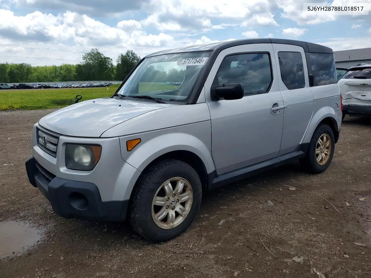 2008 Honda Element Ex VIN: 5J6YH28788L018517 Lot: 57177546