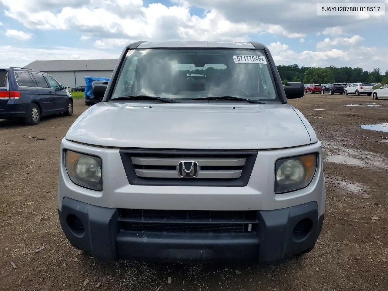 2008 Honda Element Ex VIN: 5J6YH28788L018517 Lot: 57177546
