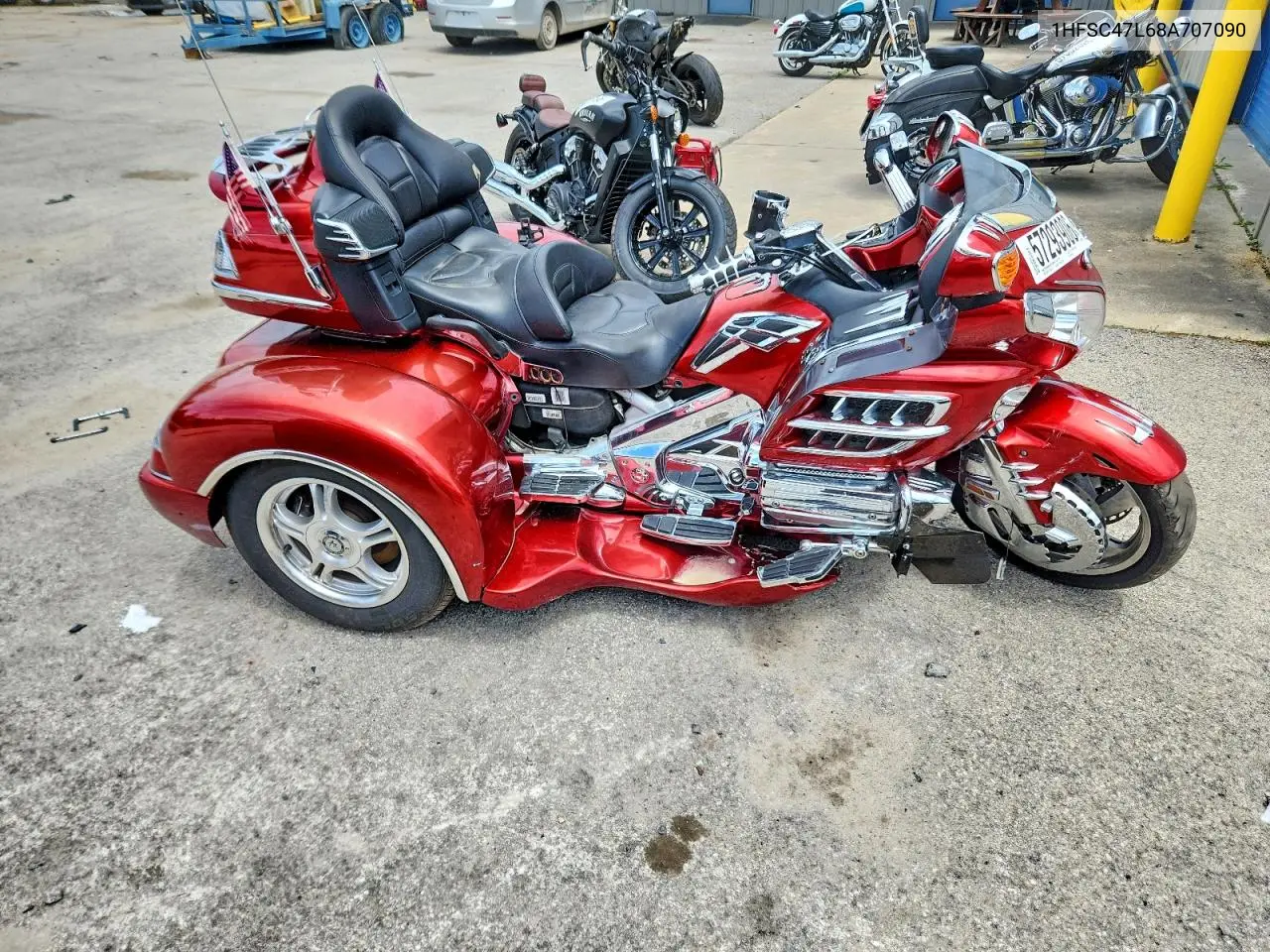 2008 Honda Gl1800 VIN: 1HFSC47L68A707090 Lot: 57293906