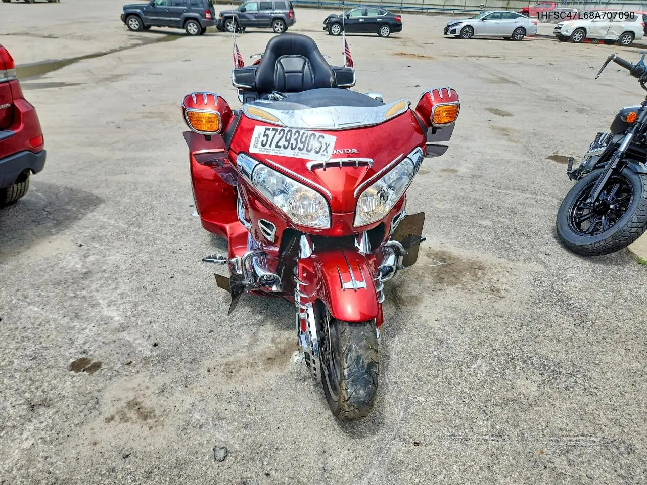 2008 Honda Gl1800 VIN: 1HFSC47L68A707090 Lot: 57293906