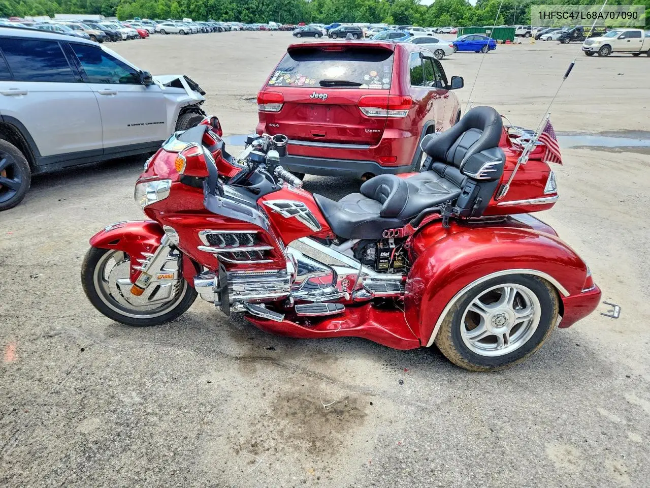 2008 Honda Gl1800 VIN: 1HFSC47L68A707090 Lot: 57293906
