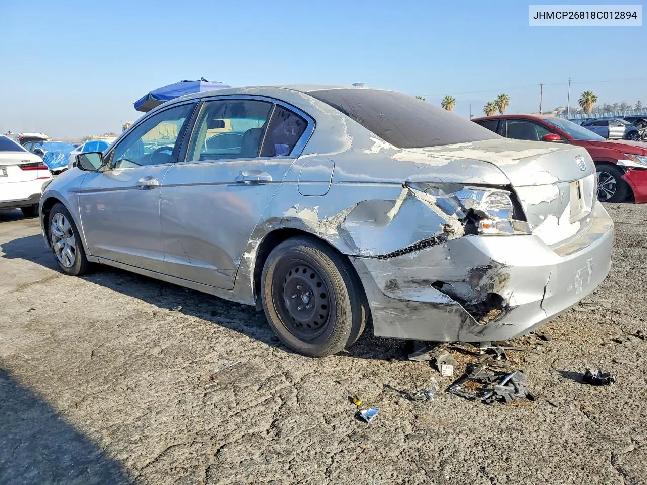 2008 Honda Accord Exl VIN: JHMCP26818C012894 Lot: 57337776