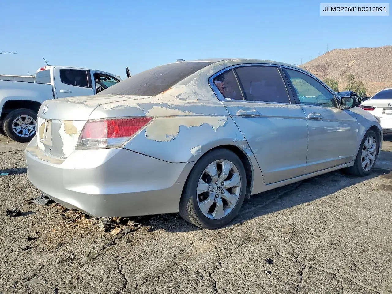 2008 Honda Accord Exl VIN: JHMCP26818C012894 Lot: 57337776