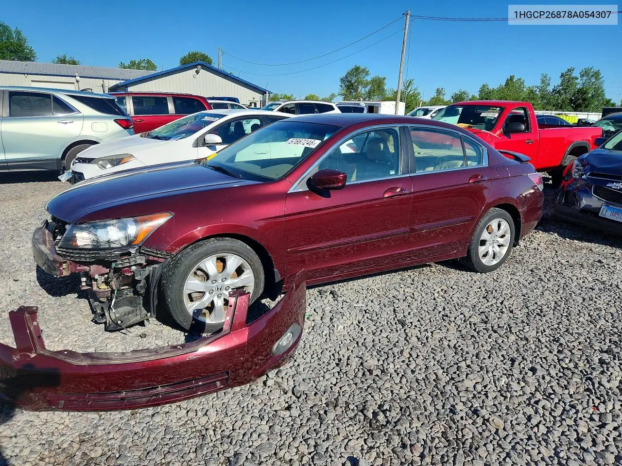2008 Honda Accord Exl VIN: 1HGCP26878A054307 Lot: 57887246