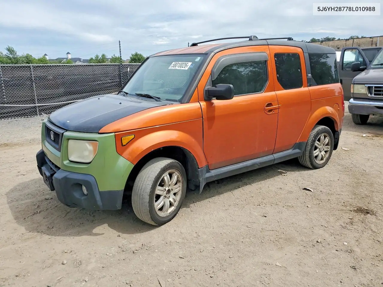 2008 Honda Element Ex VIN: 5J6YH28778L010988 Lot: 58010026