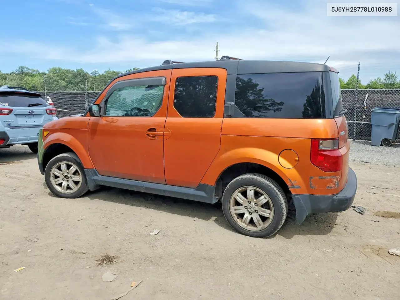 2008 Honda Element Ex VIN: 5J6YH28778L010988 Lot: 58010026