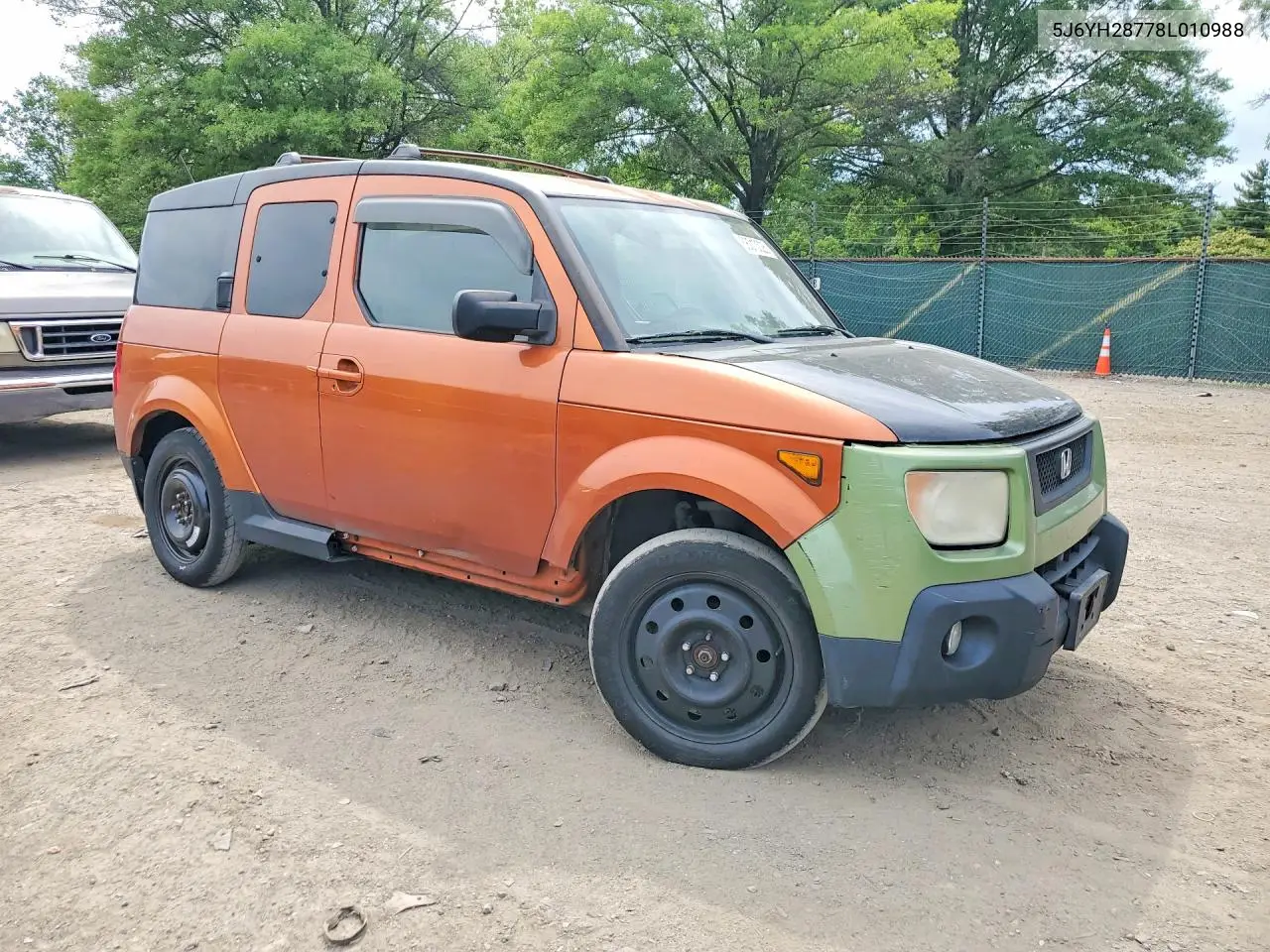 2008 Honda Element Ex VIN: 5J6YH28778L010988 Lot: 58010026