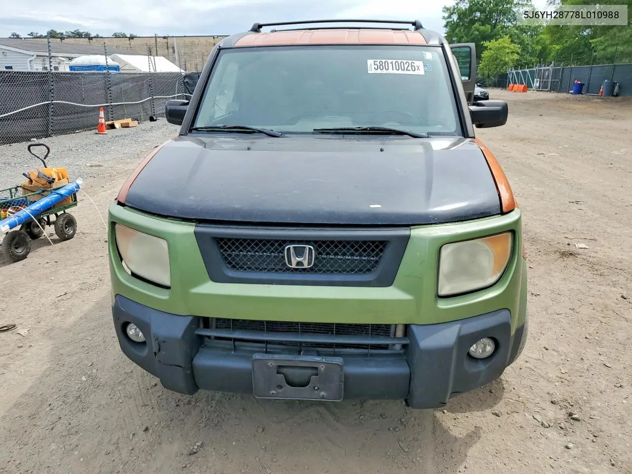 2008 Honda Element Ex VIN: 5J6YH28778L010988 Lot: 58010026