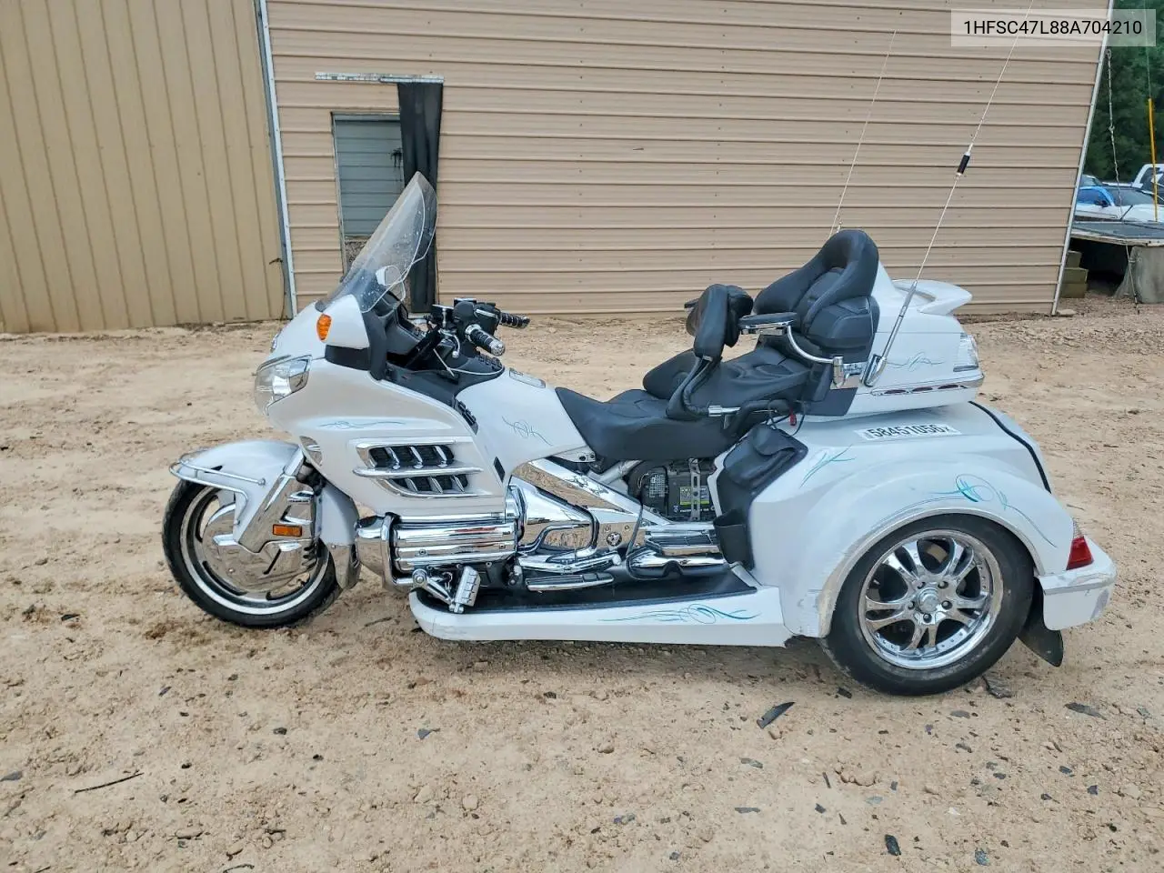 2008 Honda Gl1800 VIN: 1HFSC47L88A704210 Lot: 58451056
