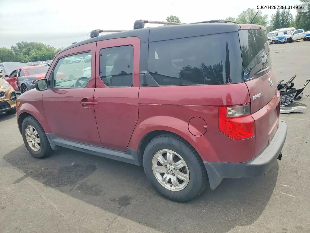 2008 Honda Element Ex VIN: 5J6YH28738L014956 Lot: 58616066