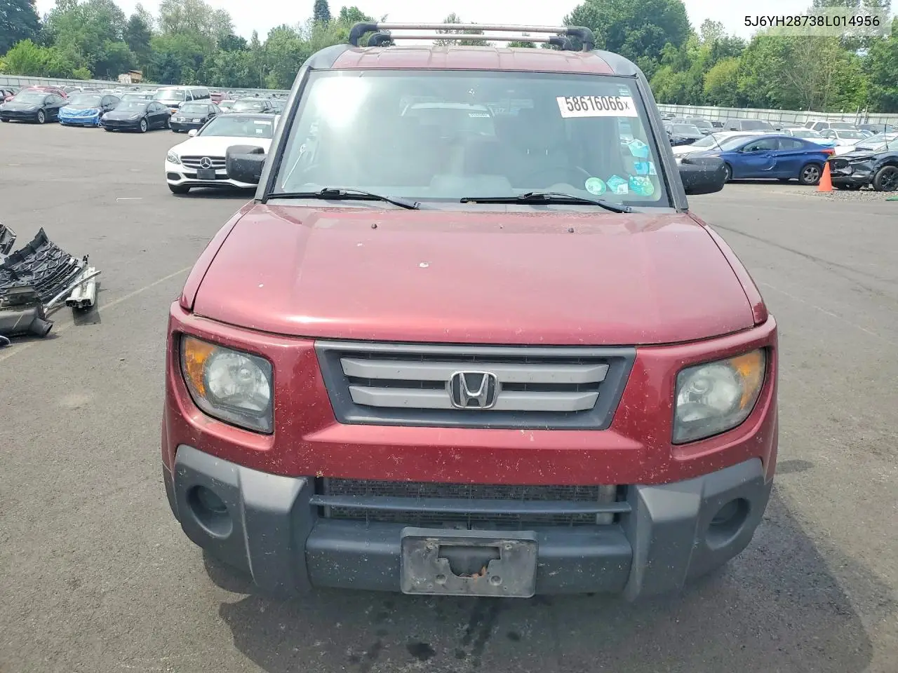 2008 Honda Element Ex VIN: 5J6YH28738L014956 Lot: 58616066