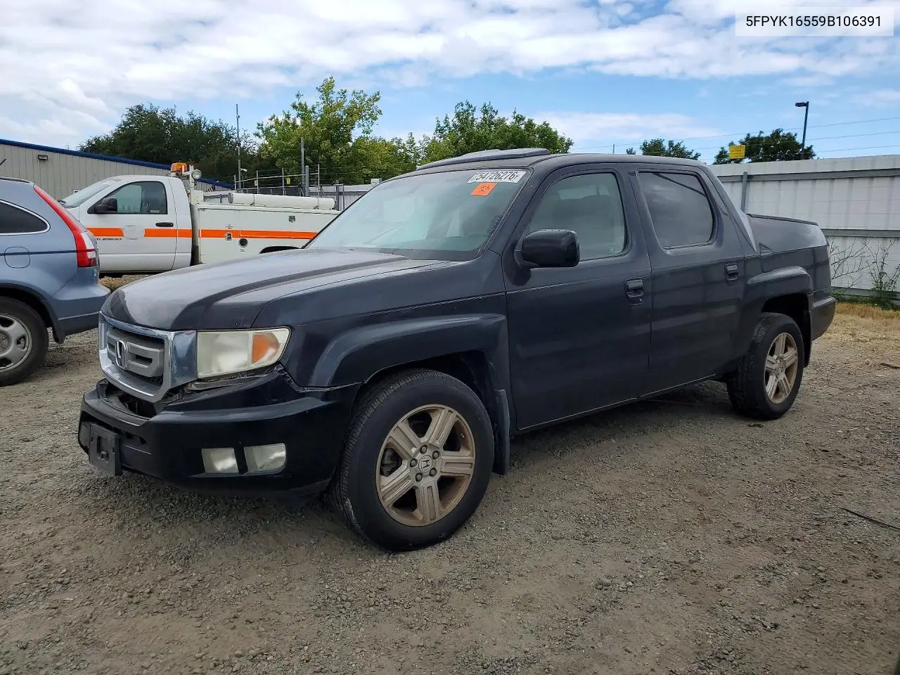 2009 Honda Ridgeline Rtl VIN: 5FPYK16559B106391 Lot: 54726276