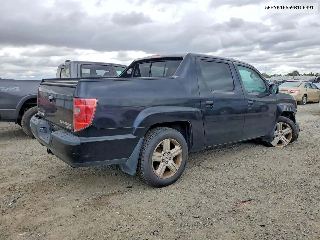 2009 Honda Ridgeline Rtl VIN: 5FPYK16559B106391 Lot: 54726276