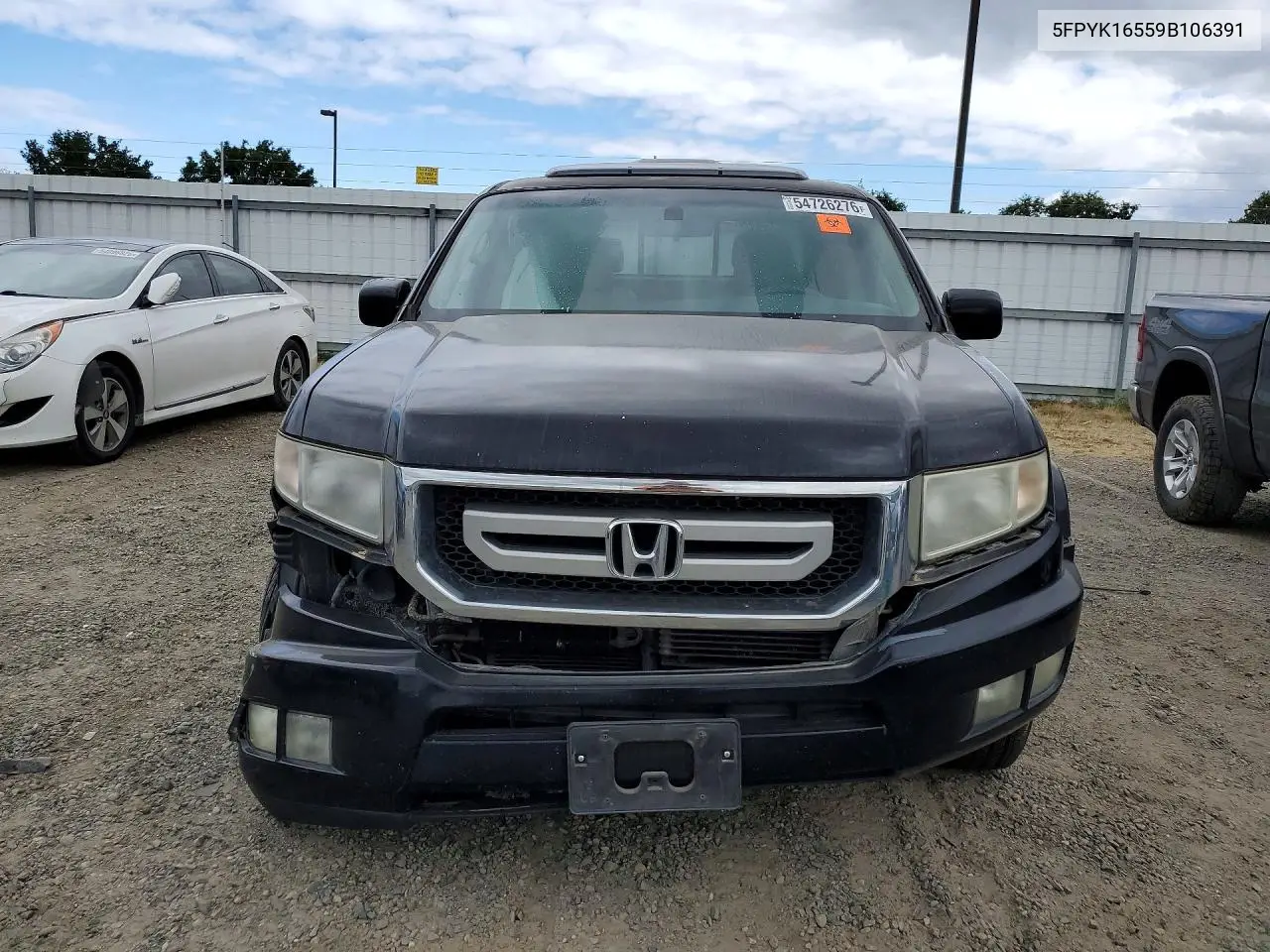 2009 Honda Ridgeline Rtl VIN: 5FPYK16559B106391 Lot: 54726276