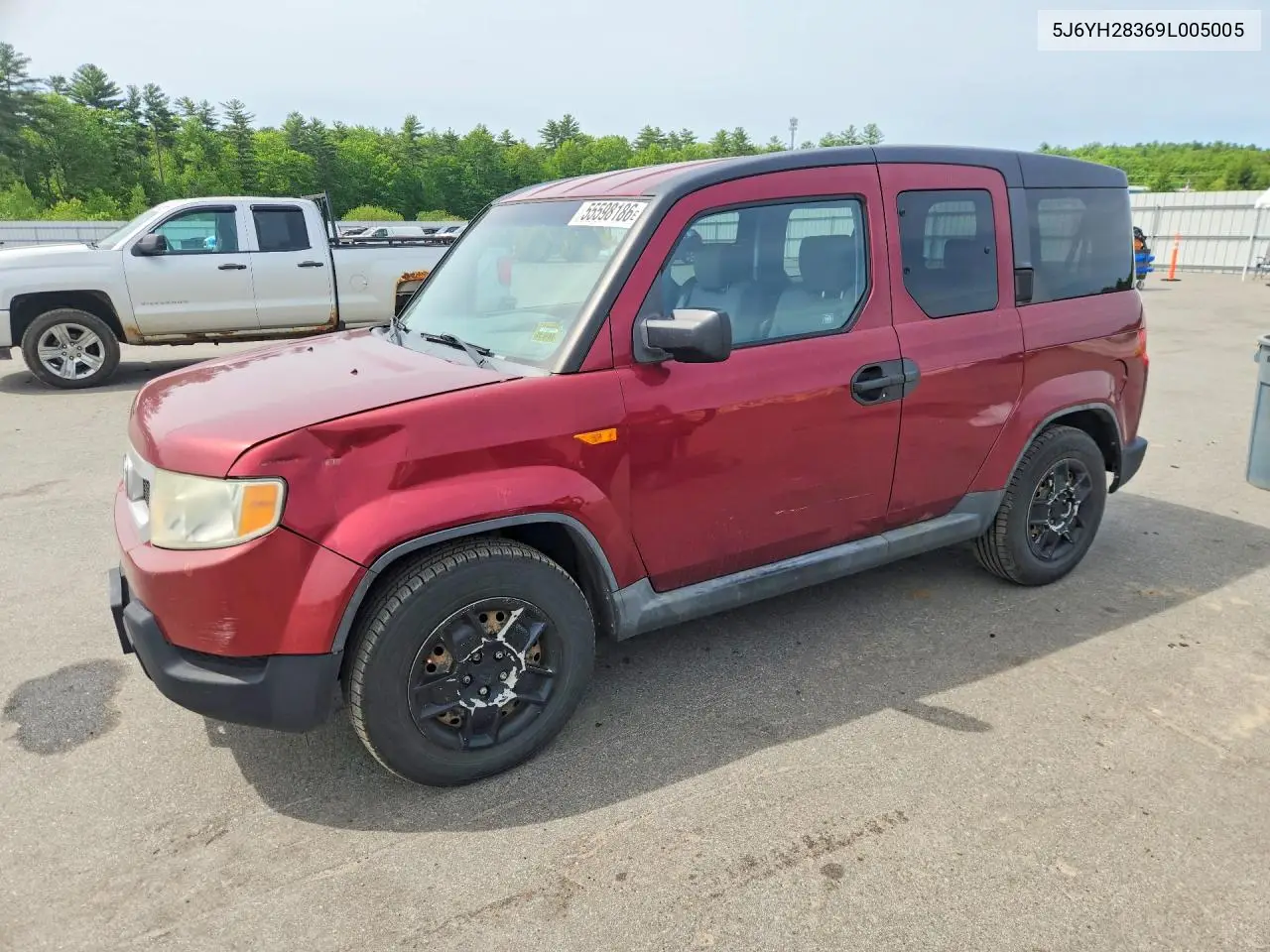 2009 Honda Element Lx VIN: 5J6YH28369L005005 Lot: 55598186